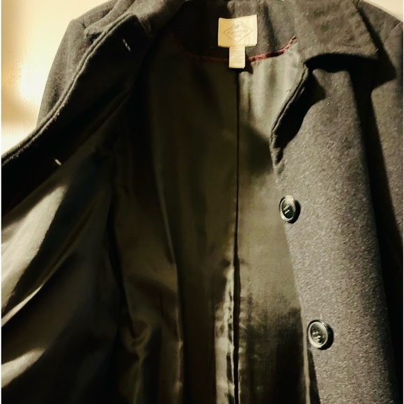 St. John’s Bay Ladies Large Charcoal Dress Coat - Picture 6 of 11